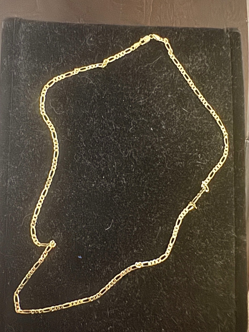 Brand new 14k gold Figaro Italian, 20" yellow gold chain